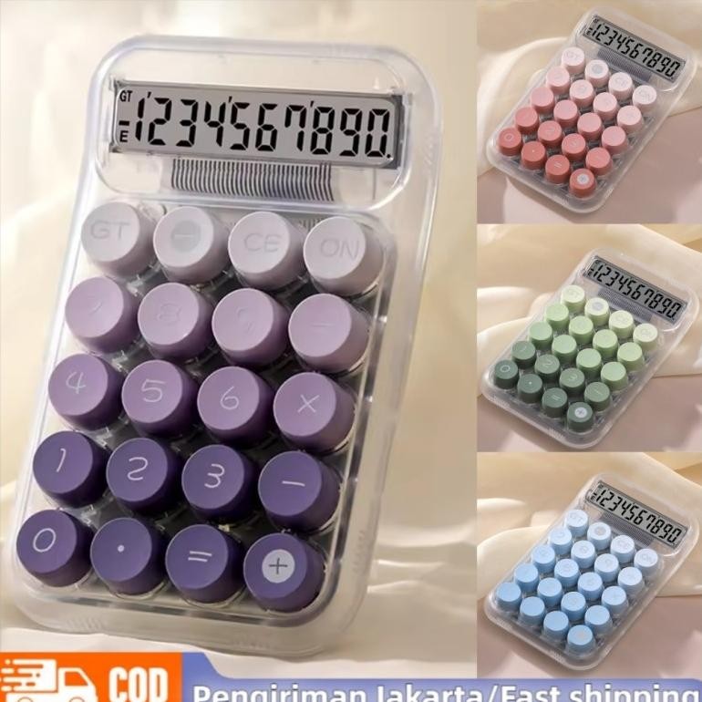 

Kalkulator Multifungsi / Calculator Lucu Spesifik Murid / Kalkulator 12 Digit Tampilan HD Calculator Kalkulator Transparan RB2