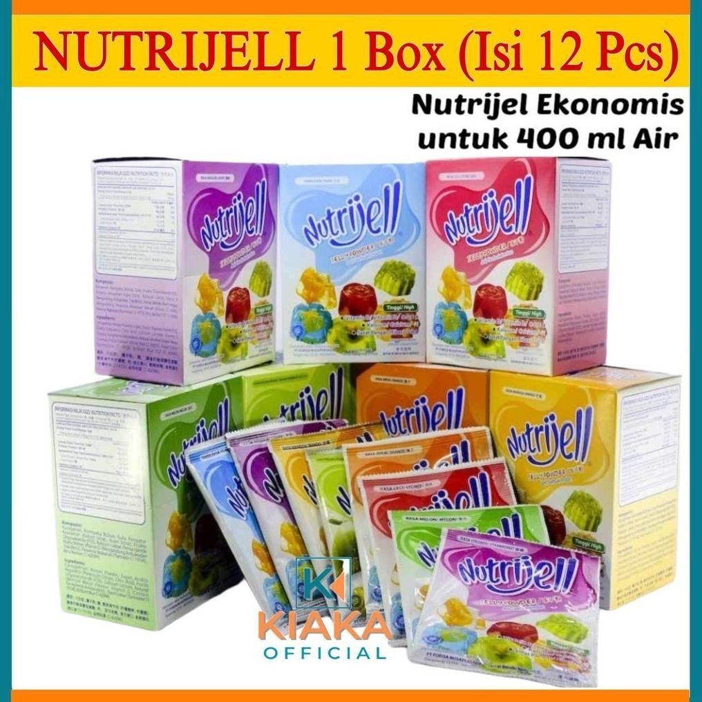 

Nutrijel Jelly Instant 10gr Aneka Rasa Buah Kemasan Ekonomis 1 Pack / 12 Sachet Nugi
