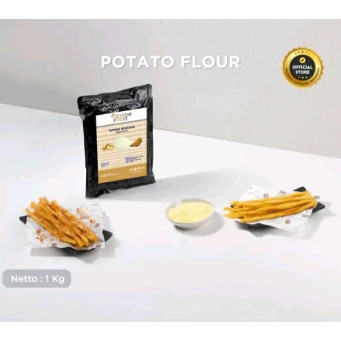 

TEPUNG POTATO COMEFOOD 1KG Tepung Kentang Snack Camilan Camilan Instan Grosir Nugi