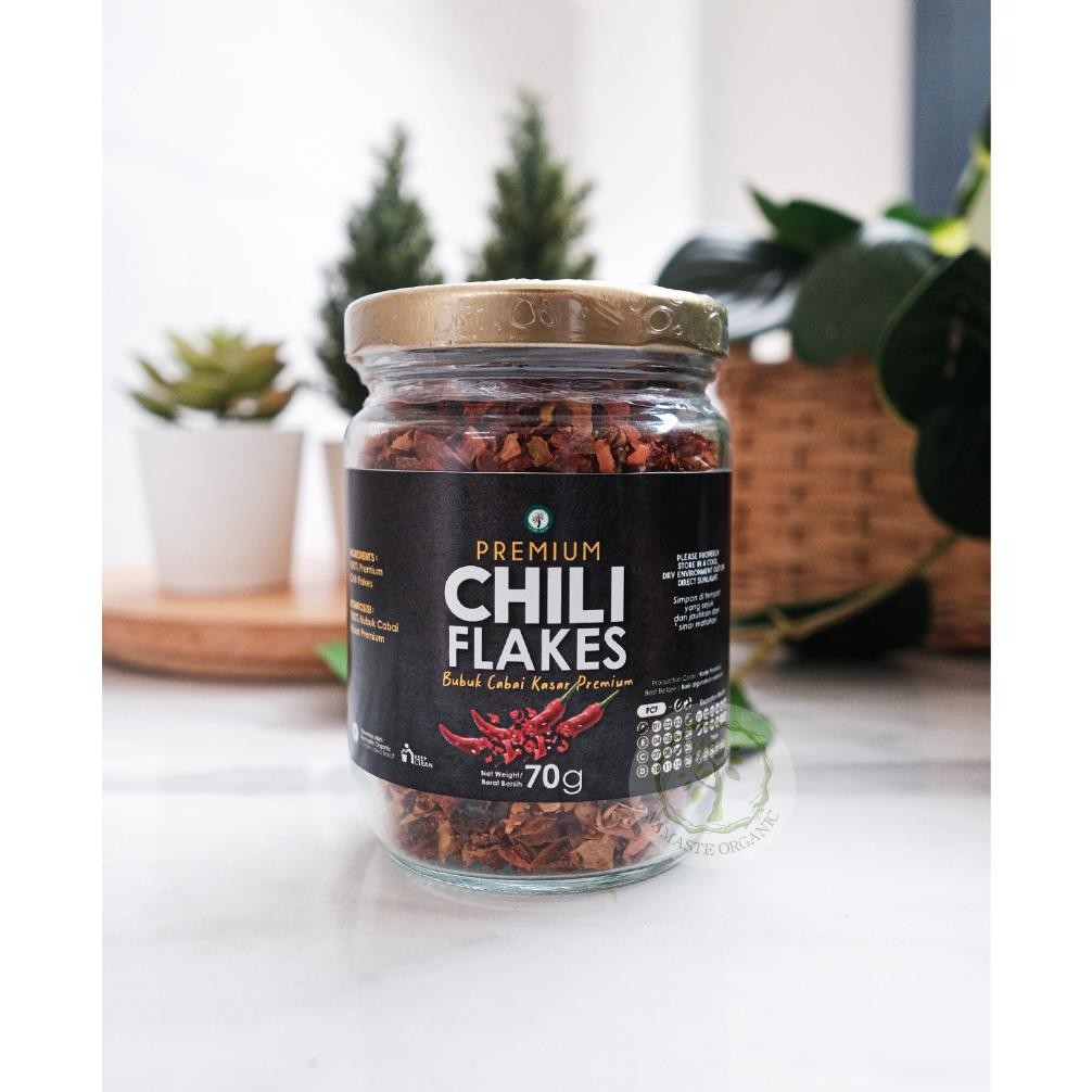 

Premium Chili Flakes - Bubuk Cabai Kasar Premium 70Gr Nugi