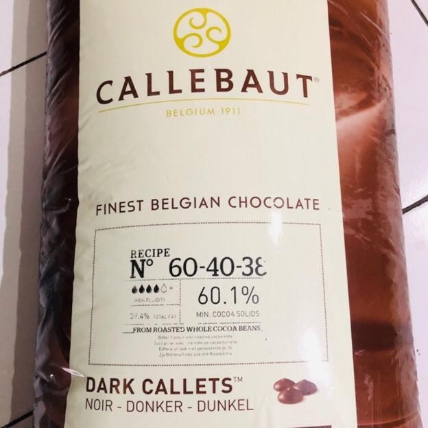 

Chocolate Couverture Callebaut 60% Kemasan 100 Gram Nugi