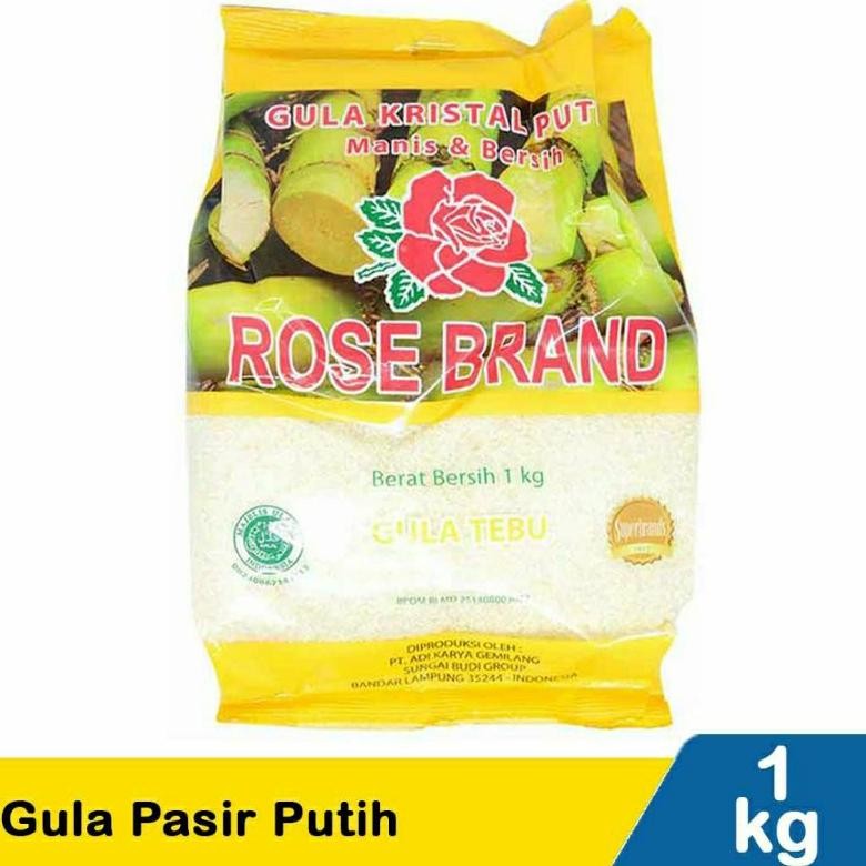 

GULA Pasir Putih | ROSE BRAND | Kemasan KUNING | 1Kg Nugi