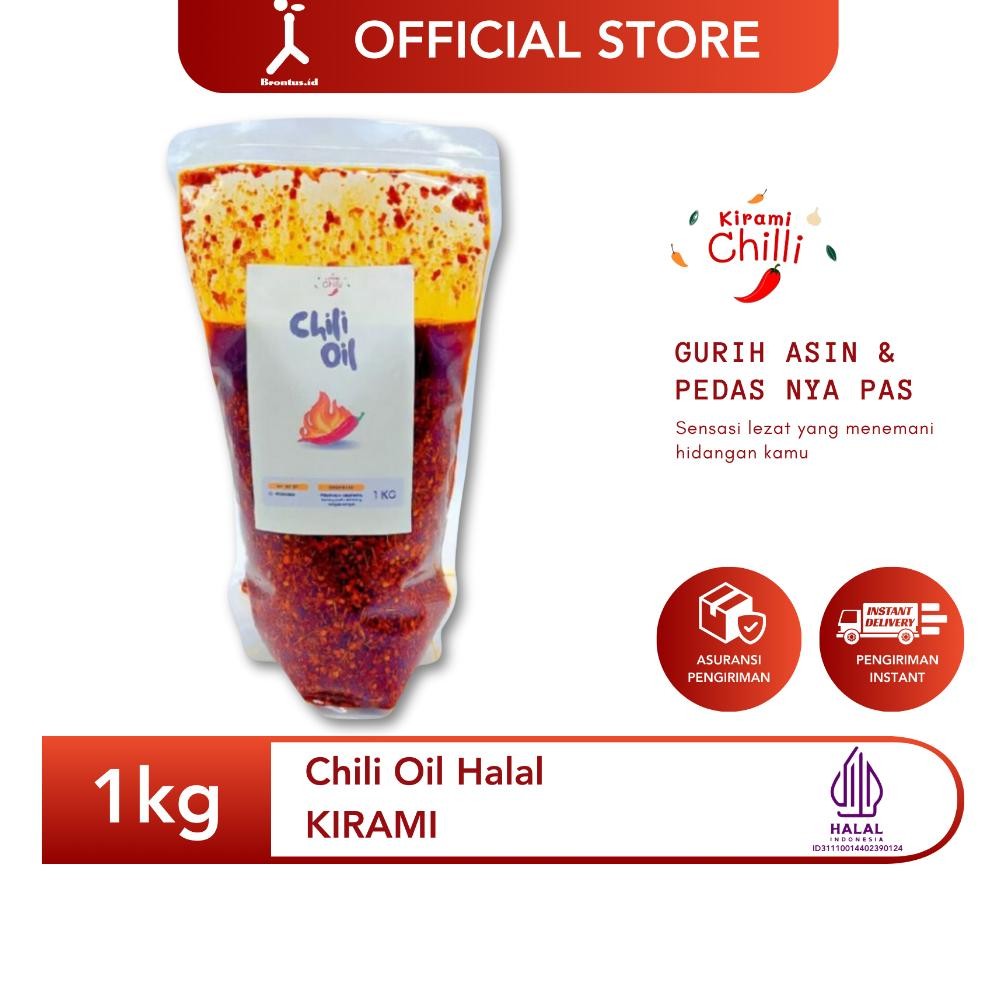 

BrontusID - KIRAMI Chili Oil Halal 1KG - Original Kirami Nugi