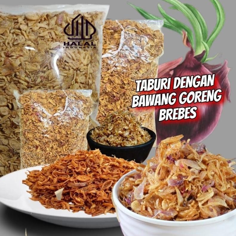 

Bawang Goreng Asli Brebes Krispy Siap SajiGrade C Kemasan 1000 Gr Nugi