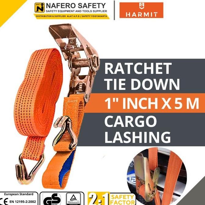 Baru Trackbelt Cargo Lashing Belt Tali Krek Pengikat Barang Sound System