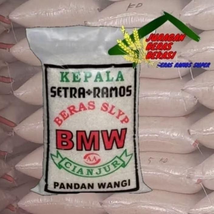 

Beras Cianjur Cap BMW 5KG, 10KG, 20KG Pulen Enak Nugi