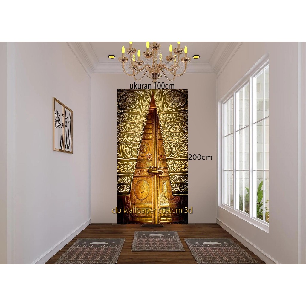 Wallpaper Dinding Mihrab-Wallpaper Mushola- Wallpaper Islam-Wallpaper Dinding 3D- Wallpaper 3D- Wall