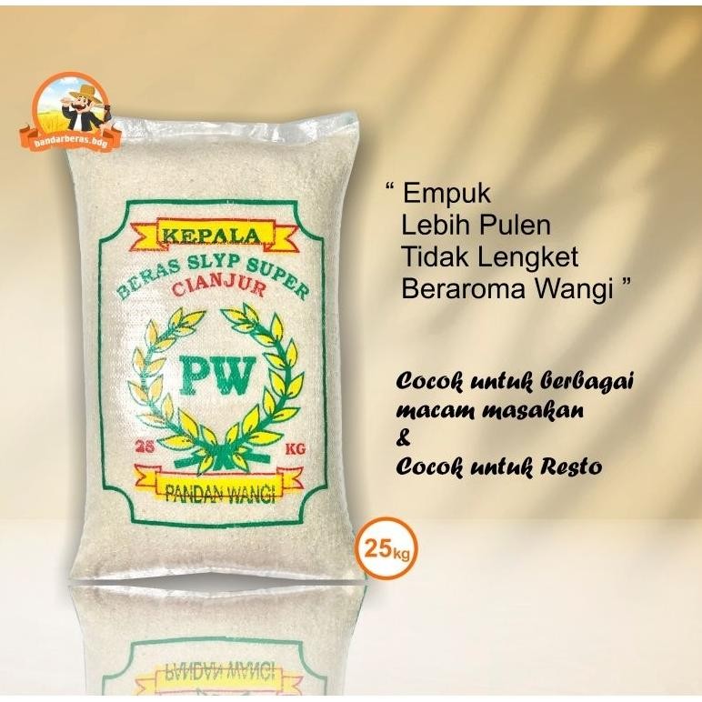 

Beras Cap PW 1 Karung 25kg Pulen Wangi Pandan Nugi