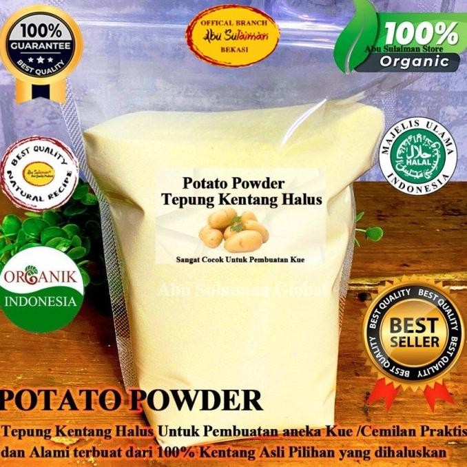 

Potato Flakes Halus 1 Kg Grade A / Organic Original Potato Powder 1 kg /Mashed Long Potato Tepung Kentang / Potato Powder Strong Taste Potato / Flakes Powder Potato / Tepung kentang Potato Nugi