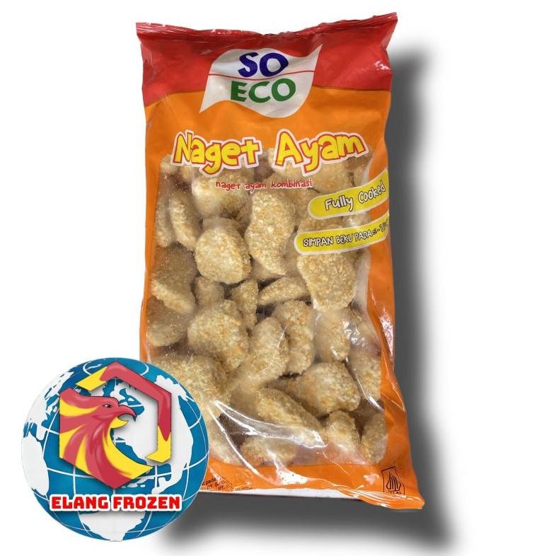 

Nugget Ayam So Eco 1kg Elast Frozen Eco-Friendly Nugi