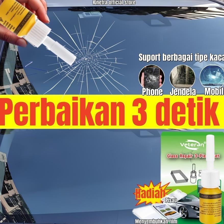 lem kaca depan mobil retak tanpa bekas orinal glass repair kit lem perekat kaca retak retak Serbagun