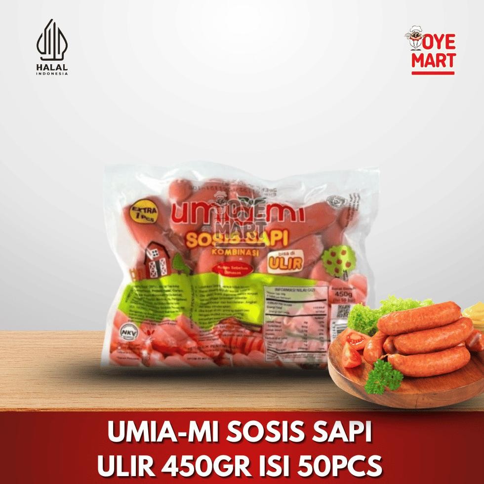 

Umiami Sosis Sapi Ulir 450gr Isi 50 Pcs / Sosis Sapi Kombinasi Nugi