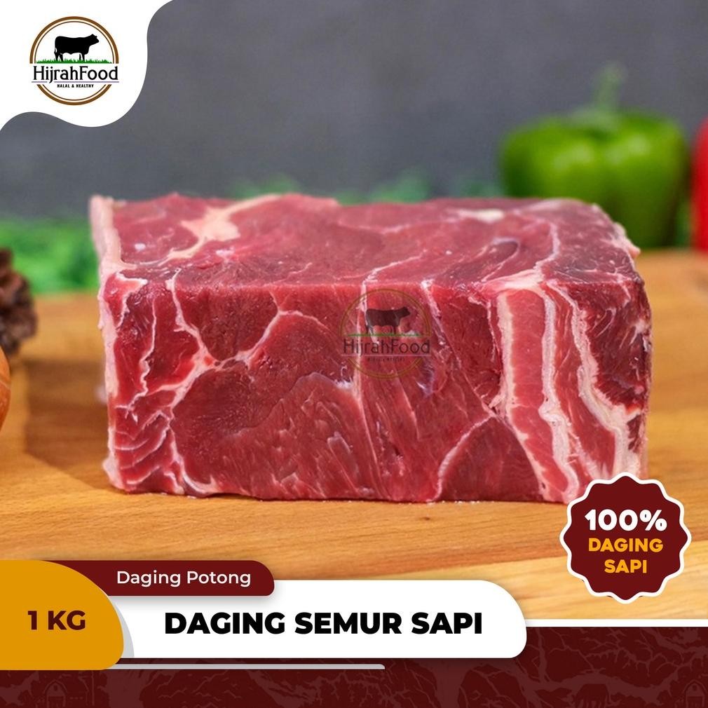 

Hijrahfood Daging Semur Sapi Import AUS | Daging Rawon / Soto / Sop - 1 kg Nugi