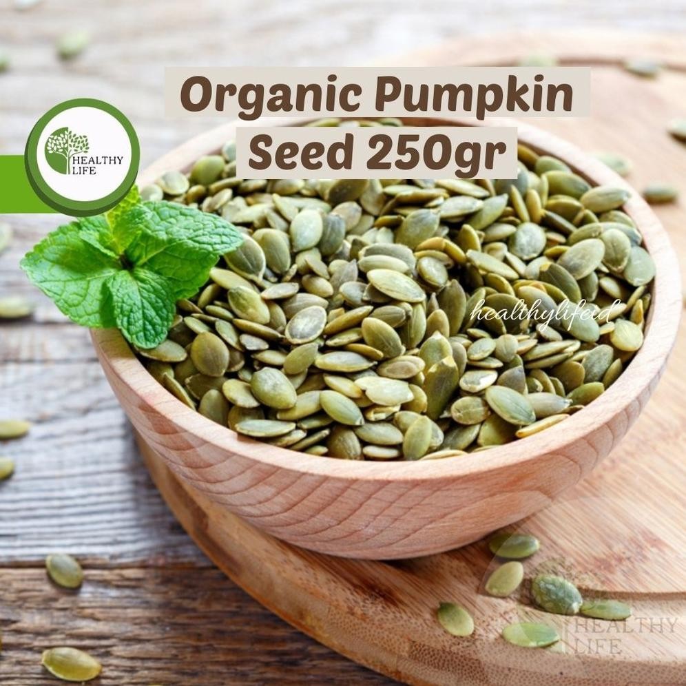 

Organic Pumpkin Seed / Biji Labu Kupas 250 Gr Nugi