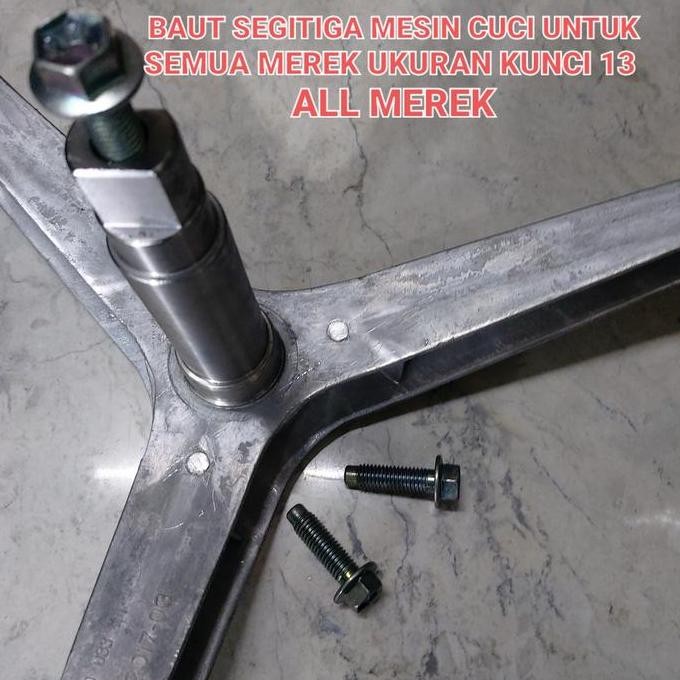 BAUT AS SEGITIGA MESIN CUCI UNTUK SEMUA MEREK UKURAN KUNCI 13 ALL BARU
