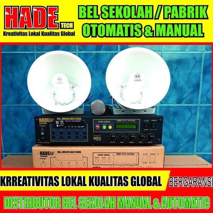 BEL SEKOLAH OTOMATIS DAN MANUAL 2 SPEAKER LENGKAP Nugi