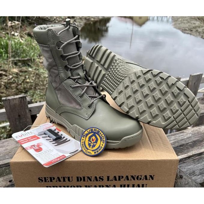 Sepatu Pdl Hijau Brimob Polri BATTLE X Pembagian Jatah Boots Shoes Alvershop_TG