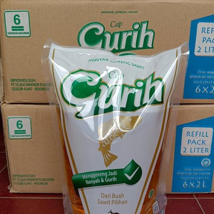 

Minyak Goreng Gurih 2 Liter Minyak Sawit Serbaguna Refill Hemat Diskon!