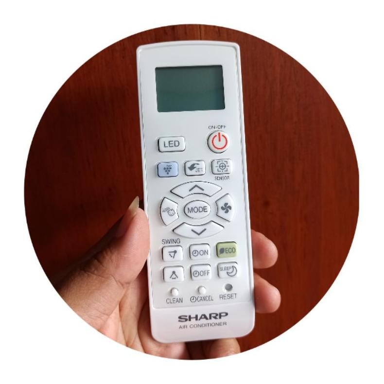 Remot AC SHARP J-TECH  Inverter Original CRMC-A996JBEZ untuk AH-XP6/10/13UHY Nugi