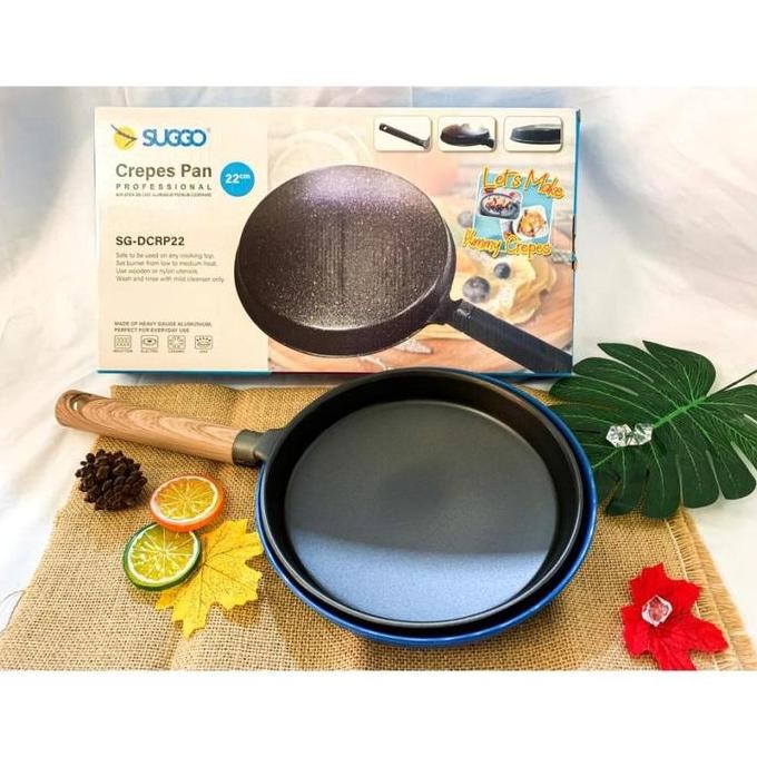 Crepes Maker 22 CM Wajan Kwalik Crepe Teflon Include WadahCrepes Maker 22 CM Wajan Kwalik Crepe Tefl