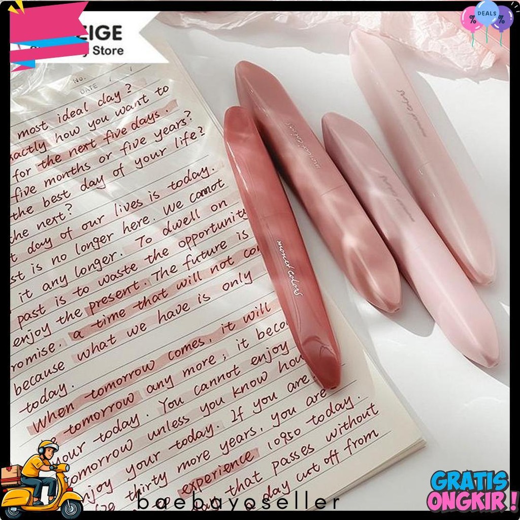 

Winzige 4Pcs Stabilo Warna Pastel Highlighter Pen Set Lucu Journal Marker Pen Alat Tulis Diskon Setengah Harga