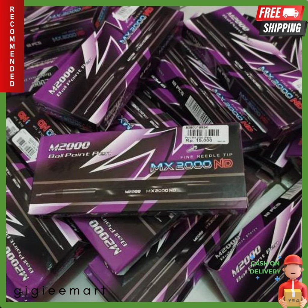 

(Grosir 1 Box Isi 12 Pcs) Pulpen M2000 / Bolpoint Pena Alat Tulis Kantor Diskon Setengah Harga