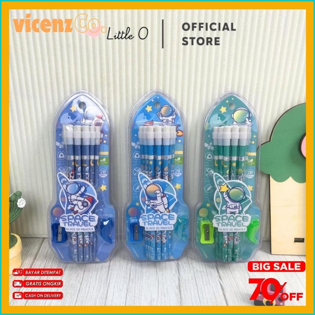 

14In1 Set Pensil Unicorn Astronot Space Cars Set Stationary Pensil Paket Goodiebag Back To School Terlengkap Dan Termurah