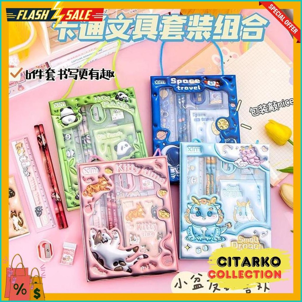 

Alat Tulis Set Sekolah Pensil Kotak Berkarakter Flash Sale! Diskon Hingga 70%
