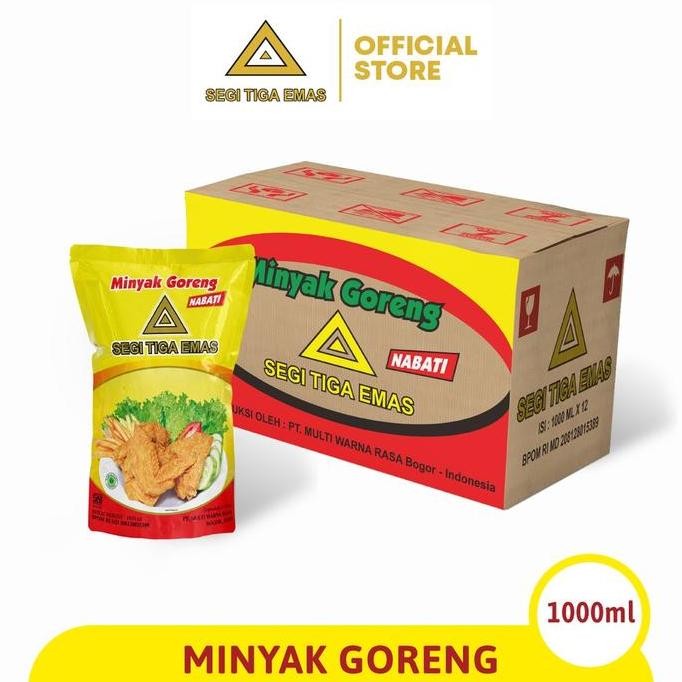 

Minyak Goreng Segitiga Emas 1L X 12Pcs | Harga Grosir Per Dus Diskon!