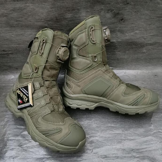 Sepatu PDL SOLOMON Hijau Putar / Sepatu SOLOMON Hijau putar