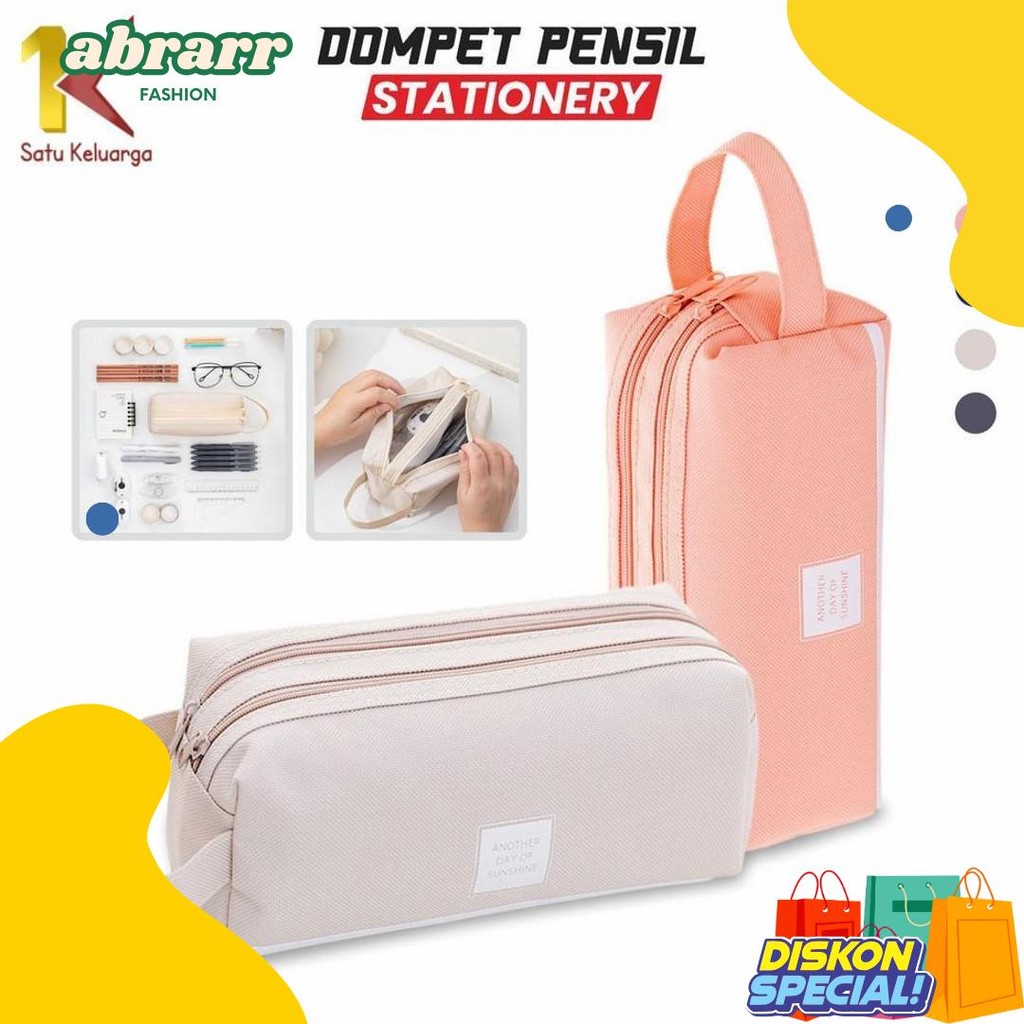 

Satu Keluarga Tempat Alat Tulis Perlengkapan Sekolah 2 Sisi A80 Kotak Pensil Tempat Bolpen Dompet Pensil Stationery / Make Up PouchKosmetikTravel Diskon