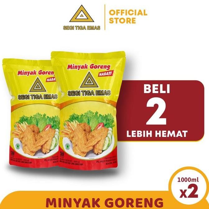 

Minyak Goreng Segitiga Emas 1L Twinpack Refill | Harga Spesial Diskon!