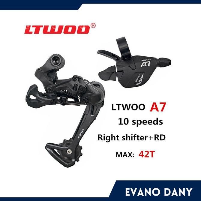 LTWOO A7 10 Speed Long Cage RD + Right Shifter Kanan