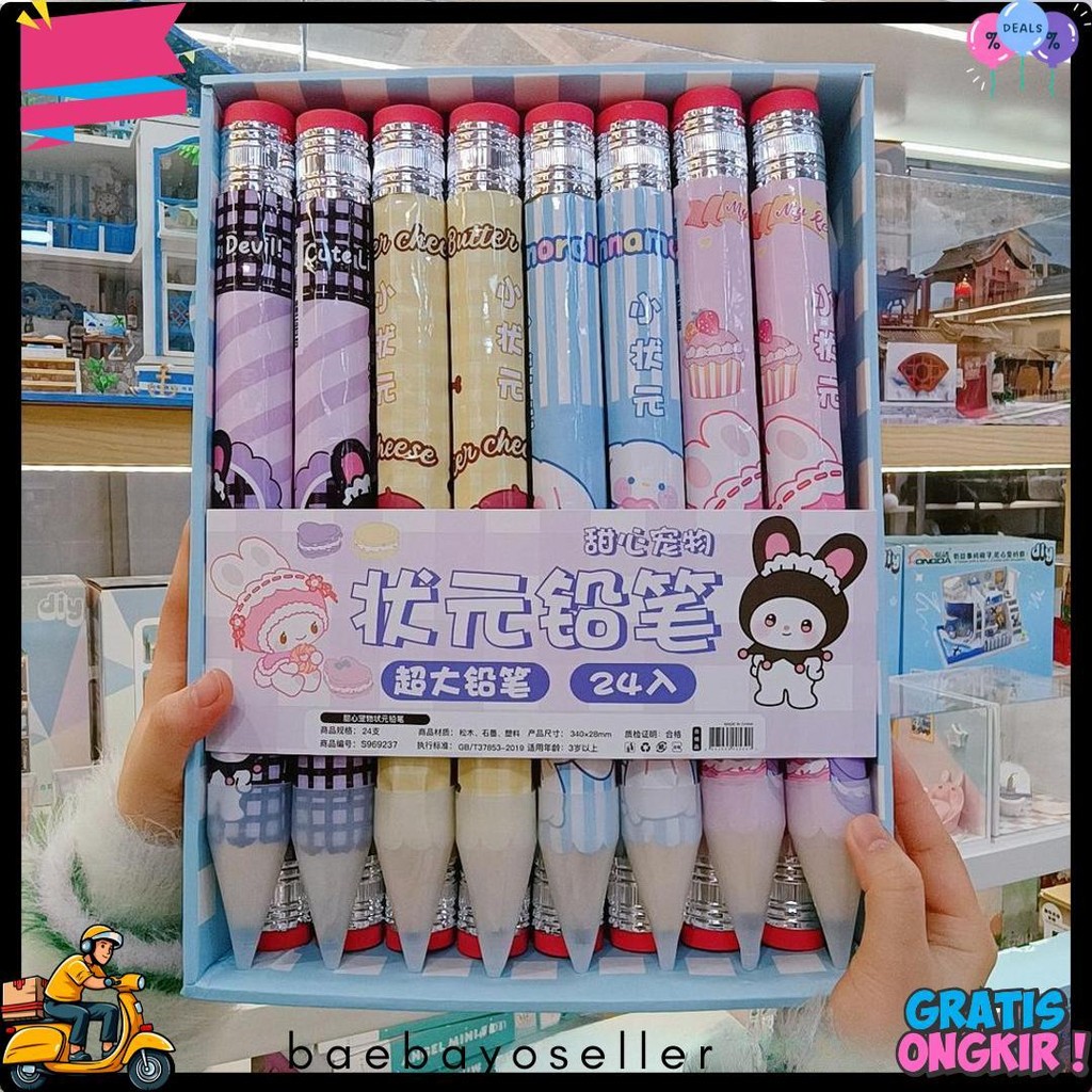 

Pensil Jumbo Kreatif Pensil Besar Baru Kartun Lucu Pensil Diskon Setengah Harga