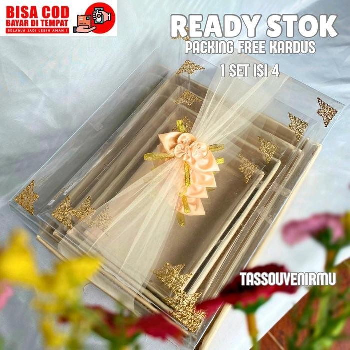 

Bis Box Kotak Seserahan 1 Set Isi 4 Pernikahan Mika Tempat Hantaran