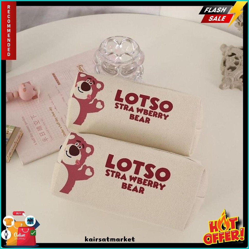 

[Miloli] Kotak Pensil L0Ts0 Poch4Cc0 Canvas Pencil Bag Tempat Pensil Resleting Stationery - F0241 Diskon Setengah Harga