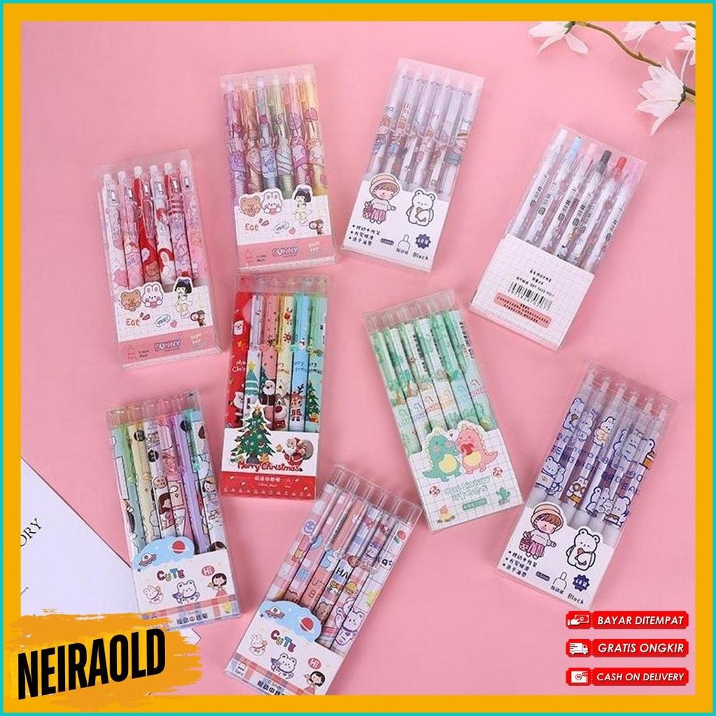 

Pulpen Set Karakter Lucu Pulpen Mekanik Isi 6Pcs Bolpoin Gel Flash Sale! Diskon Hingga 70%