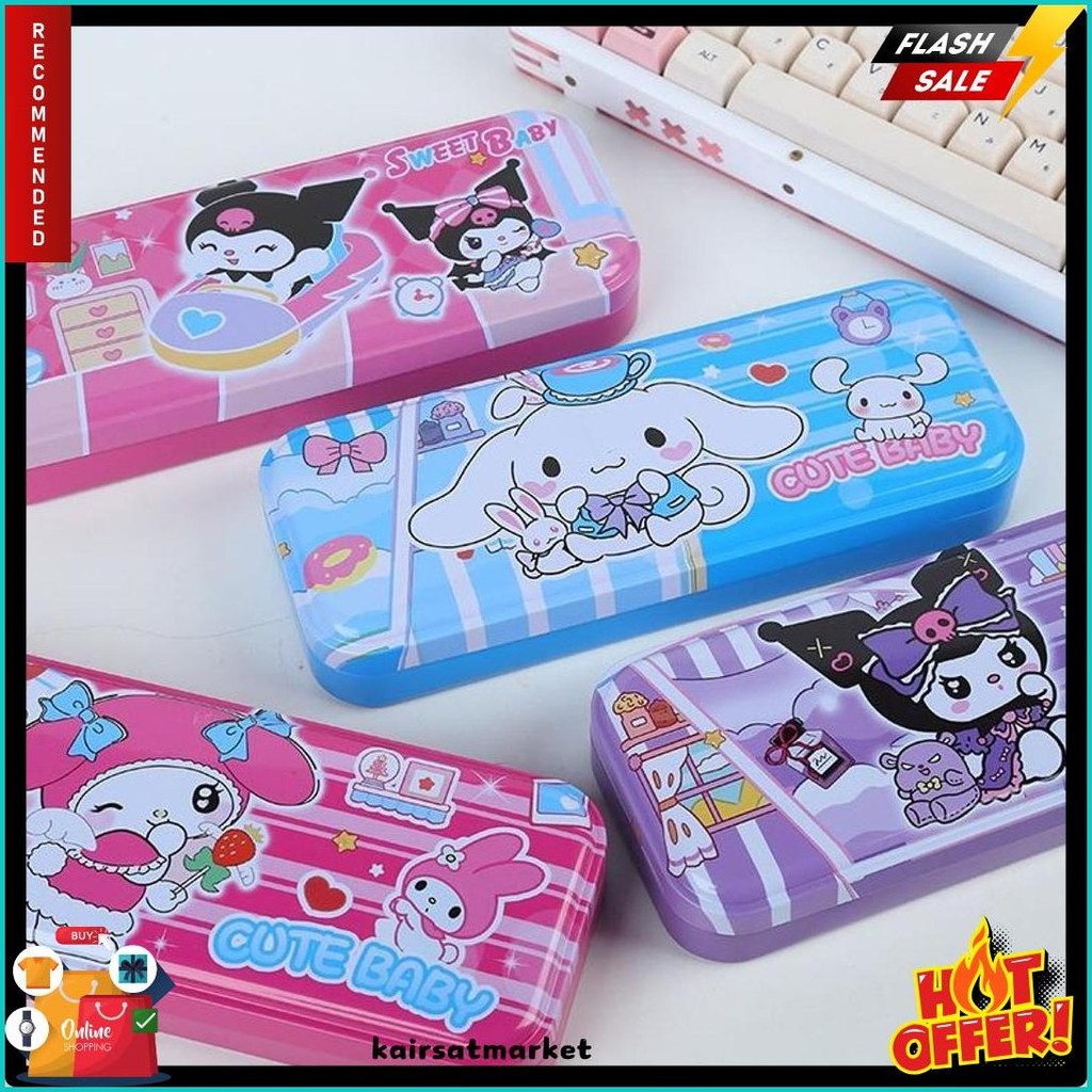 

Bobomart Kotak Tempat Pensil Pencil Case Kaleng 2 Susun Sanrio B-810 (Kuromi, Melody, Cinnamoroll) Diskon