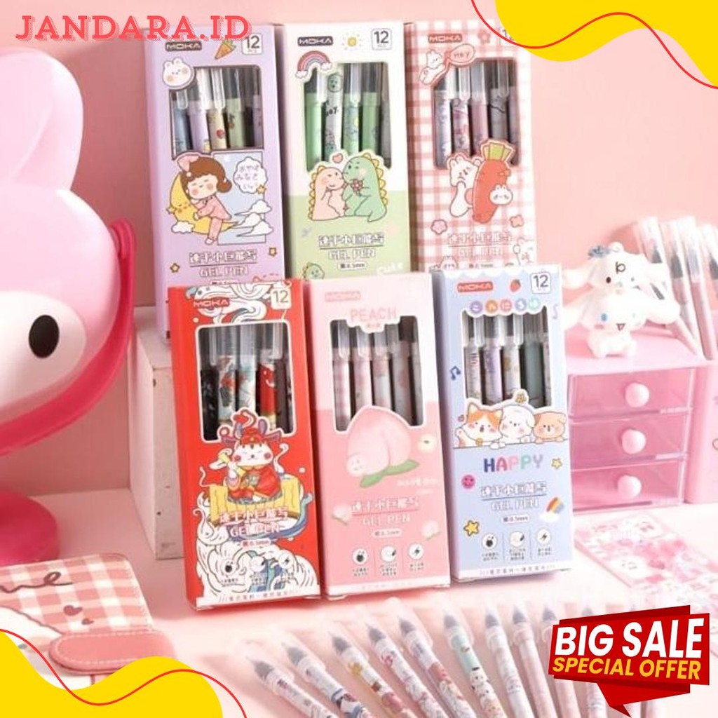

Moka 1 Set Isi 6Pcs Pulpen Gel Tip Runcing Motif Kartun Lucu Dengan Ujung 0,5Mm Mkp27 Diskon