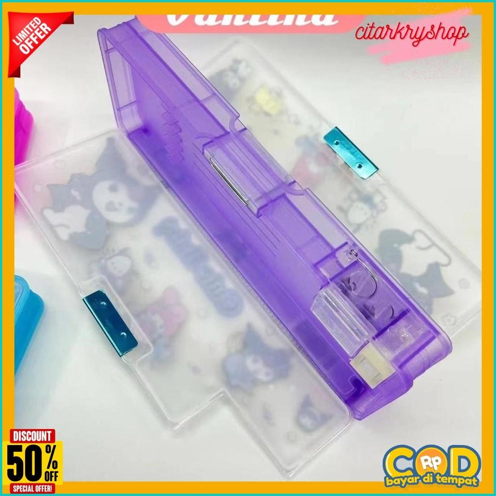 

Kotak Pensil Magnet Karakter 2 Sisi / Tempat Pensil Magnet Karakter Dengan Rautan Mini / Pensil Case Sanrio Kuromi Terlengkap Dan Termurah