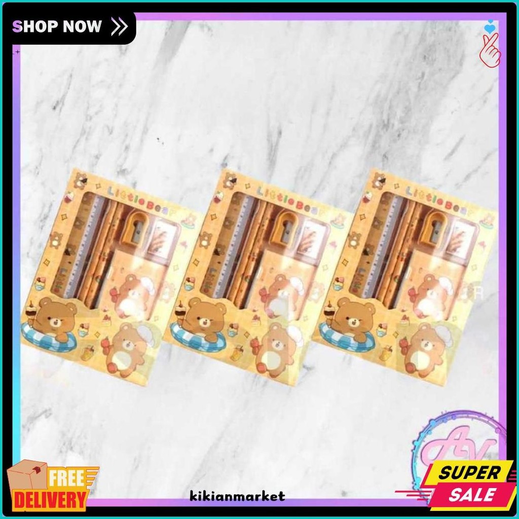 

Stationery Set / Set Alat Tulis / Paket Alat Tulis 6In1 / Stationery Set 6In1 608 Diskon Setengah Harga