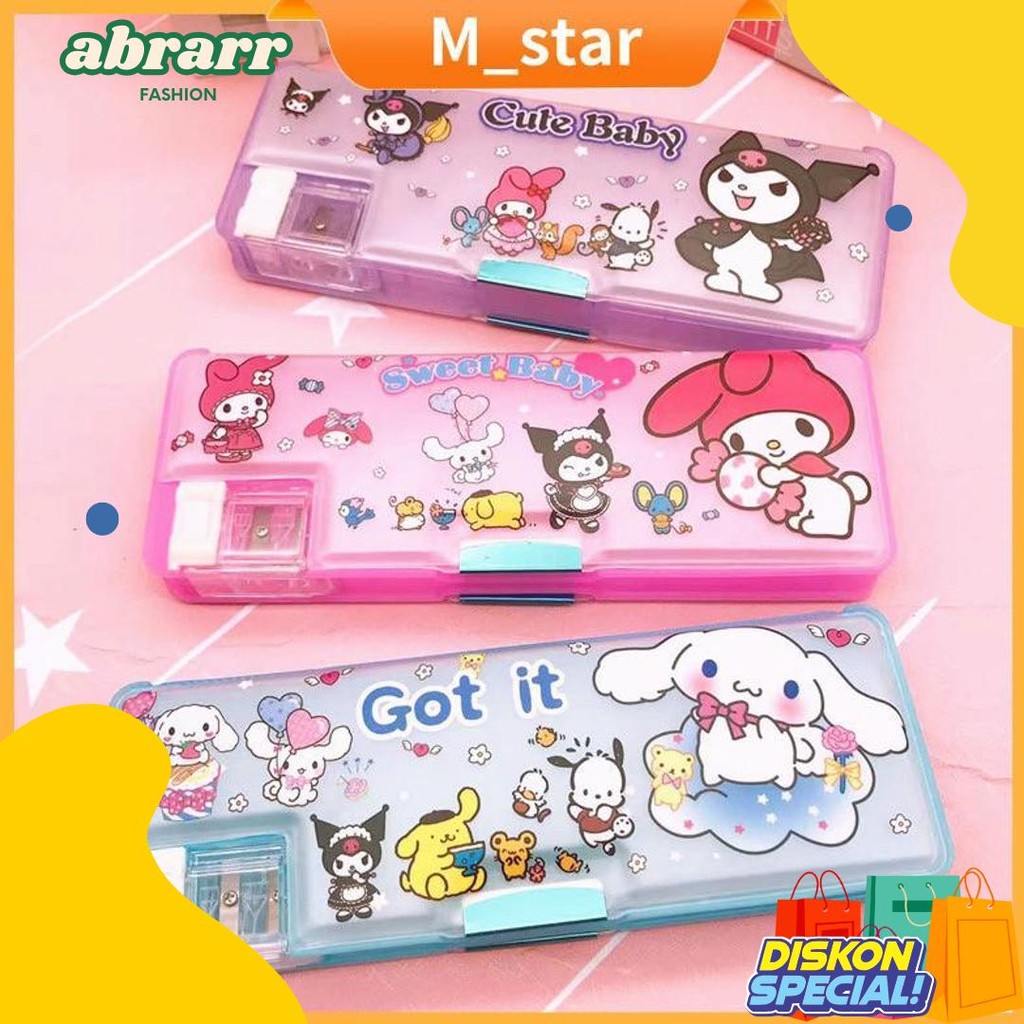 

Tempat Pensil Magnet Karakter 2 Sisi Dengan Rautan Mini / Kotak Pensil Magnet Karakter / Pensil Case Sanrio Kuromi Lucu Flash Sale! Diskon Hingga 70%