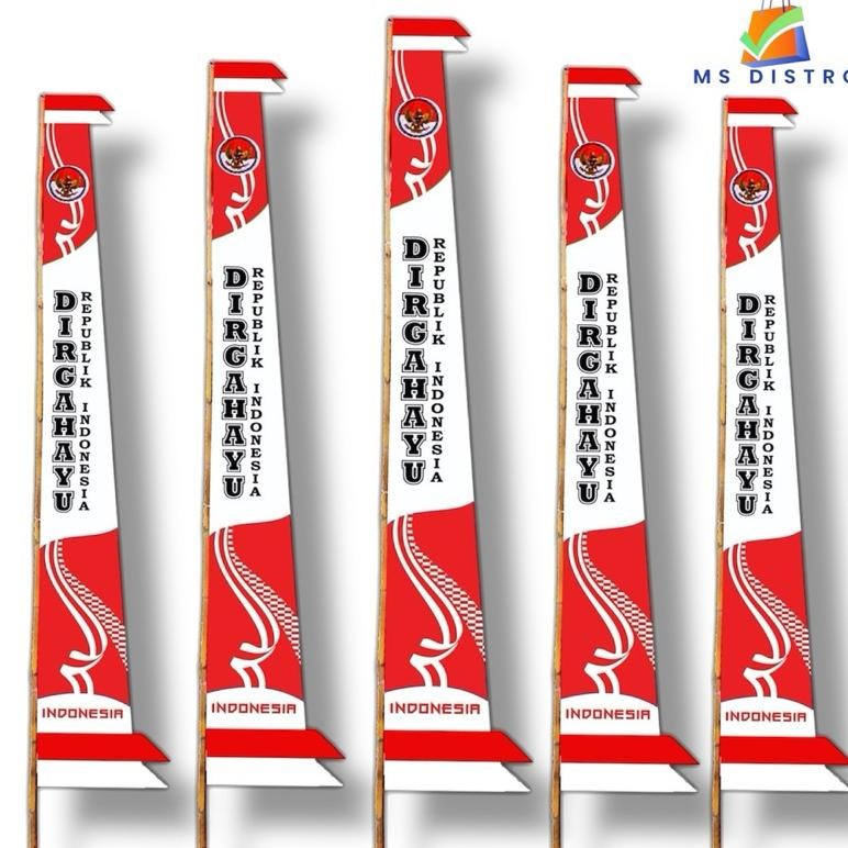 Umbul Umbul Dirgahayu Jumbo Ukuran 4 Meter Stok