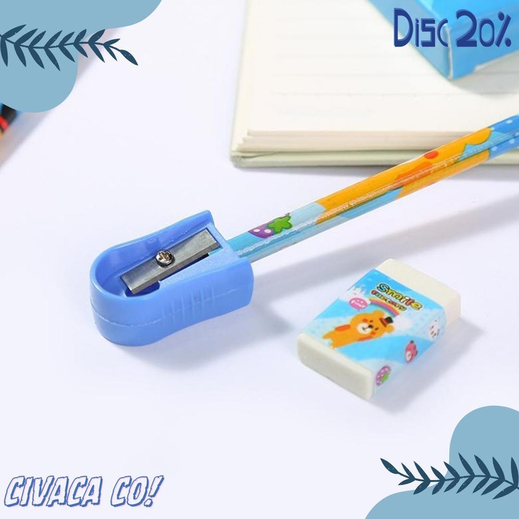 

Mmm Alat Tulis Set 6 In 1 Stationery Set Karakter Lucu Pensil Rautan Penghapus Penggaris Set 6Pcs Perlengkapan Alat Tulis Sekolah Anak-Anak Tk Diskon