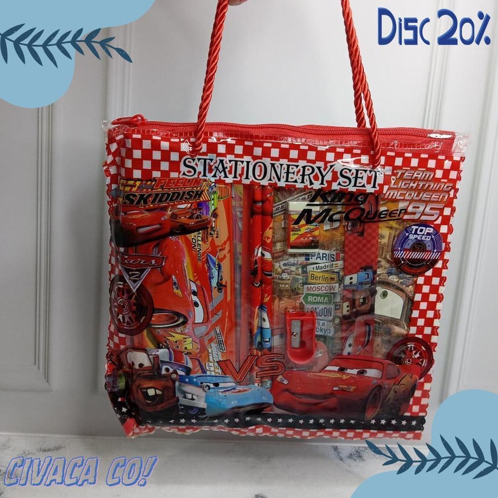 

[ Gs ] Stationery Set Alat Tulis Sekolah Anak / Paket Alat Tulis Lengkap Bentuk Tas Mini Karakter Terlaris! Produk Ini Banyak Dicari