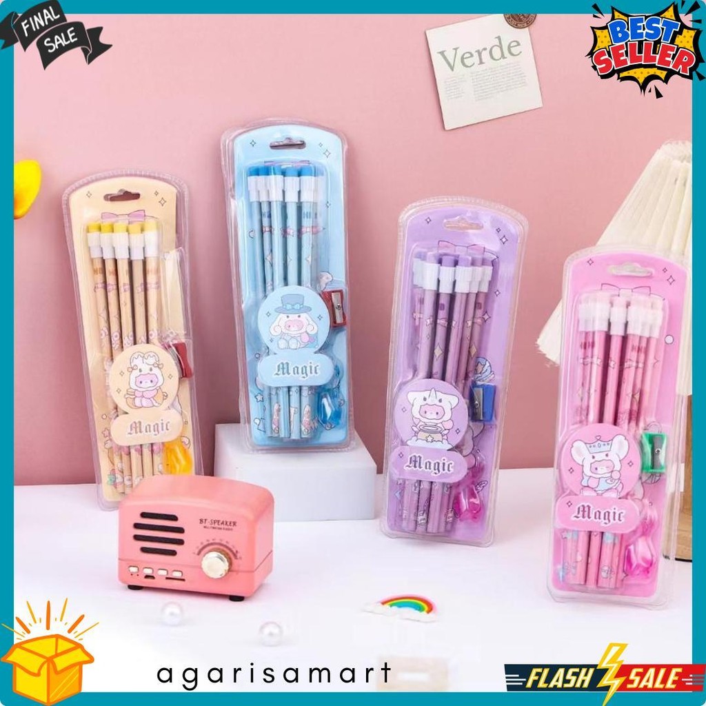 

1 Lusin Pensil Sanrio Dan Princess + Rautan + Penghapus Mini + Pegangan Pensil Elastis Flash Sale! Diskon Hingga 70%