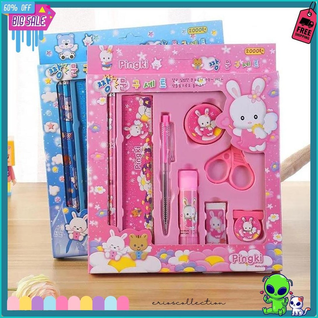 

2009 Pencil Set 9 In 1 Alat Tulis Sekolah Anak Lengkap Terlengkap Dan Termurah