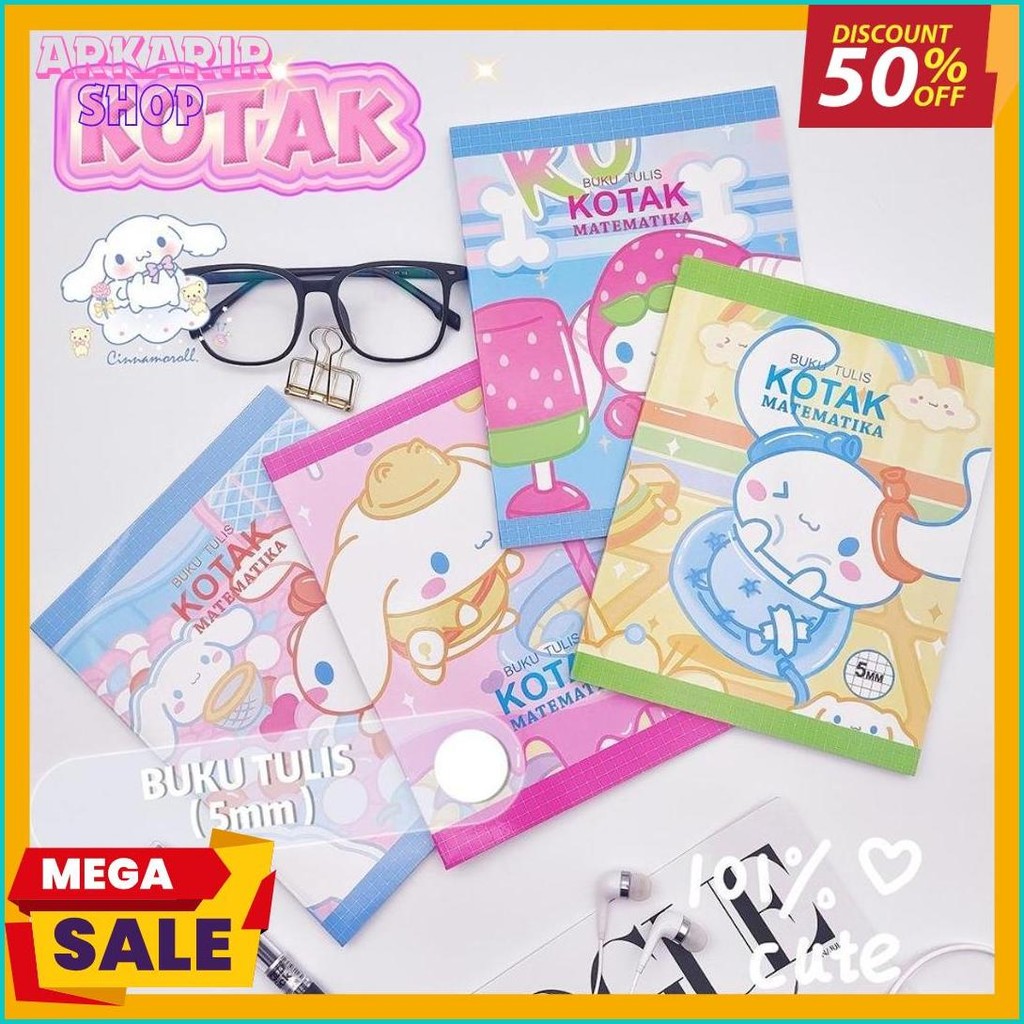 

5Mm Grid Buku Tulis 38 Lembar Buku Tulis Kotak Kecil Anak Anjing Pola Motif Kartun Lucu Matematika Notebook Kelas Bawah 4/8Pcs Flash Sale! Diskon Hingga 70%