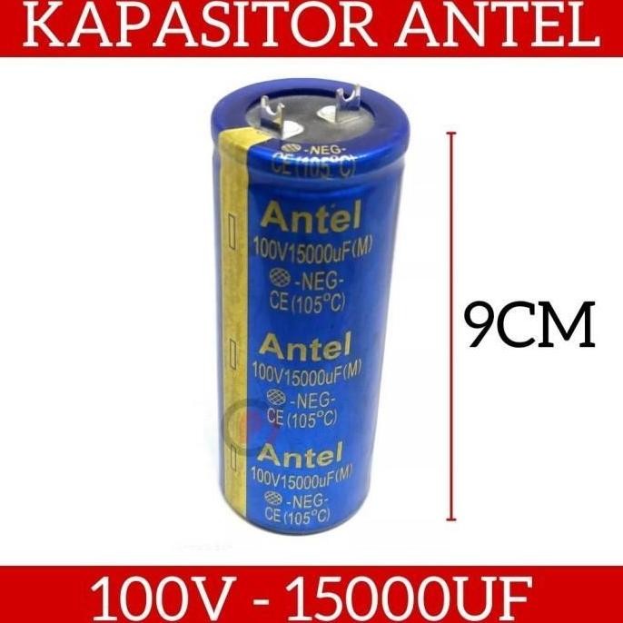 Antel Kapasitor Elco Elko 15000Uf 100V Capacitor 15000 Uf 100 Volt