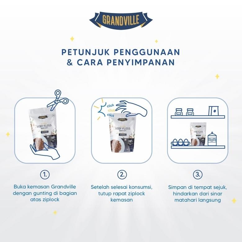 

Miliki Grandville Abon SAPI Crunchy Original Abon Grandville Sapi Original